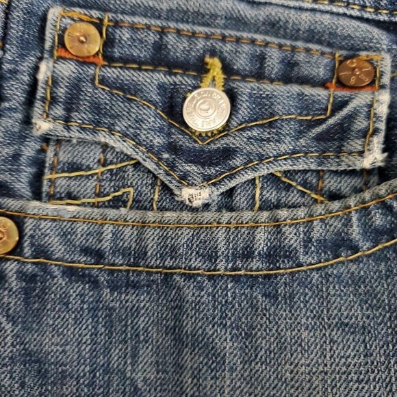 True Religion World Tour Billy Straight Leg Jeans - Picture 8 of 14